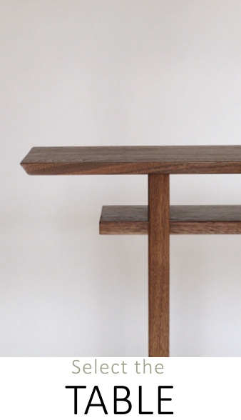 A narrow table for your vanity table, sofa table, narrow hall table or console table. Minimalist wood tables with a nod to mid century modern furniture- handmade wood furniture